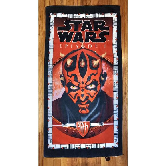 Vintage Star Wars Episode 1 Beach Towels Lot Of 2 Anakin Skywalker & Darth Maul - Picture 2 of 7